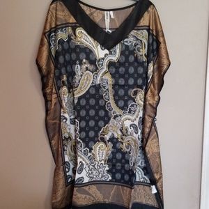 Paisley tunic top